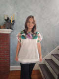 Woman HAND embroidery shirt “Romashka” size L-2XL