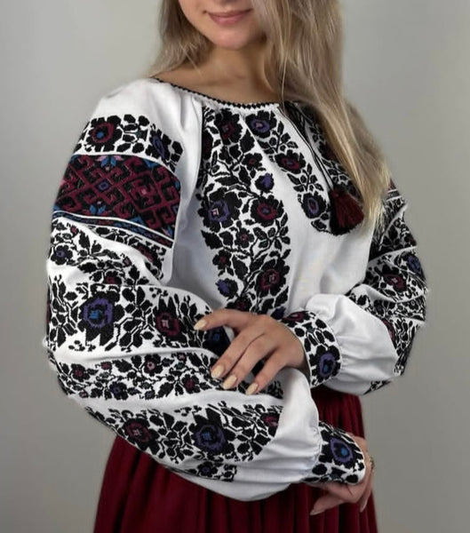 Woman embroidery shirt/blouse "Olenka" size M-XL