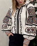 Woman embroidery shirts “Sofia" color White