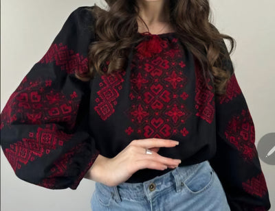 Woman HAND embroidery shirt “Alla