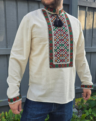 Man embroidery shirt “Marko” size S M L