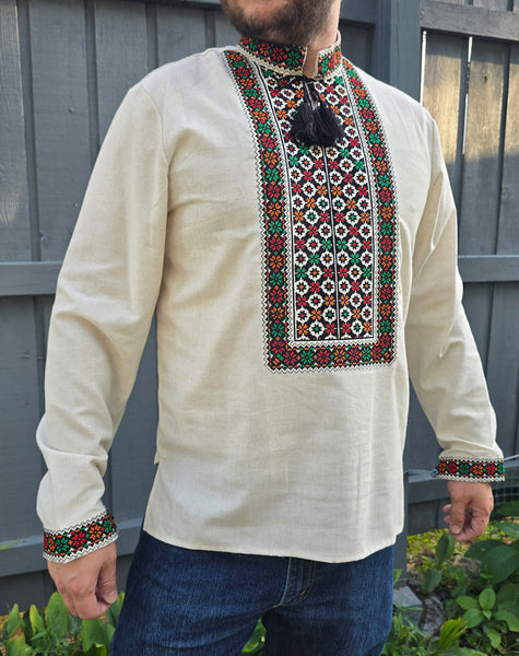 Man embroidery shirt “Marko” size S M L