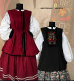 Replica of Antique Ukrainian Corset from 19th century / embroidery