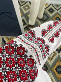 White Woman HAND embroidery shirt “ Romashka” size S-L