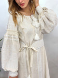 Linen Woman embroidery dress “Olenka”