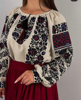 Woman embroidery shirt “Borshchivka kvitka” size S-L