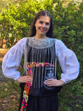 Ukrainian Bead Necklace - Selyanka  "Narechena / Bride " with long fringes in white
