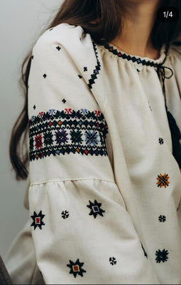 Woman HAND embroidery shirt “Halyna” size L-2XL