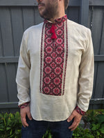 Man HAND embroidery shirt "Orest" size L-XL