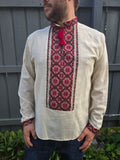 Man HAND embroidery shirt "Orest" size L-XL