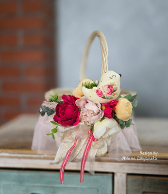 Designer Easter Basket for kids “Baby bird“