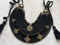 Black necklace " Stefania "