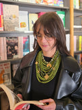 Necklace " Lynnucya" in green