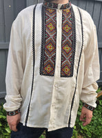Man HAND embroidery shirt "Orest" size 2xl-3xl