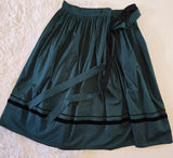 Reversable skirt "Tatiana" / one side black another side green  replica of Antiqlu skirt / Lesya Ukrainka style / M-2Xl