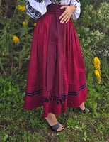 Reversable Woman skirt "Darka" / Replica of Antique skirt / Lesya Ukrainka style / S or M