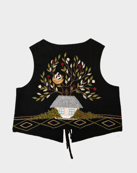 Hand made vest / corset  камізелька / жилетка " Лелека " size M/L