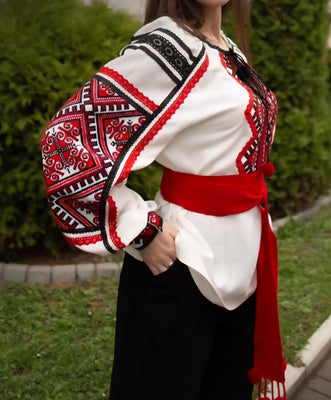 Woman HAND embroidery shirt “Kalynka” size L-2XL