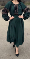 Woman HAND embroidery dress