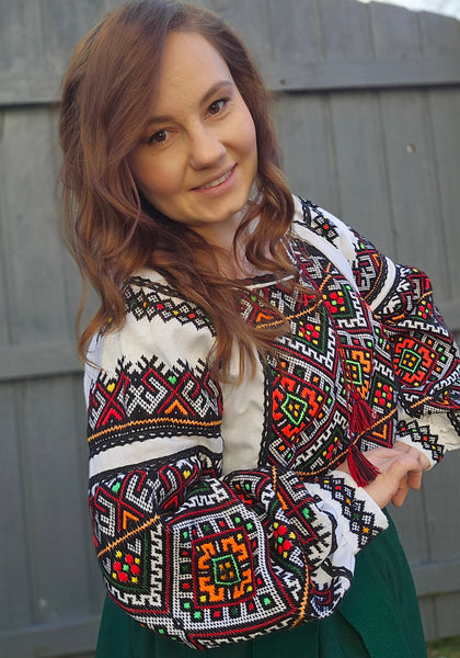 BLACK FRIDAY DEAL ! Cotton Woman HAND embroidery shirt “Hutsul"