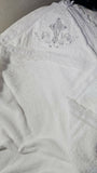 Baptism Krygma baptism blanket white embroidered krygma blanket
