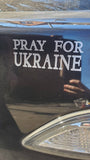 Pray for Ukraine Decal sticker Car Vinyl die Cut no background. ( 100% profit for humanitarian aid to Ukraine)