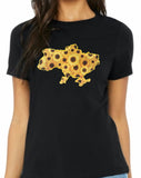 Sunflowers / Ukrainian t-shirt / Ukrainian flowers / Embroidered t-shirt