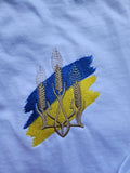 Embroidered bodysuit / Embroidered classic tryzub / baby vyshyvanka / Ukrainian style Vyshyvanka / Ukrainian style t-shirt / Embroidered baby onies / embroidery / baby t shirt