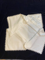 Baby christening embroidered blanket
