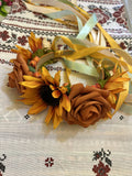 Ukrainian head wreath “Sunflower”.