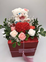 Soap Valentine bouquet-box