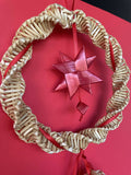Small wreath decor. Indoor/outdoor. Straw weaving. 40$ Free shipping in the USA