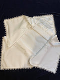 Baby christening embroidered blanket