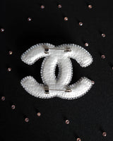 Handmade beaded brooch, unique brooch. Chanel beaded brooch