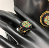 Handmade embroidery set “Emerald”