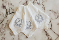 Embroidered dinner napkin set (6 napkins)