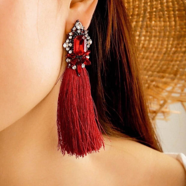 Handmade earrings “Ruby”
