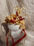Ukrainian straw weaving head wreath. / headband. Natural product. Handmade. Free shiping in the USA