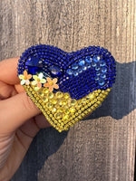 Brooch “ Ukraine in the heart”