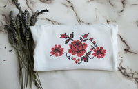 Flowers boutique bodysuit / Ukrainian embroidery / Ukrainian style baby's bodysuit