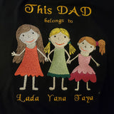 Father's day / Embroidered idea for Father's day / Father's day t-shirt / Embroidered t-shirt