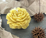 Peony beeswax candle Easter ( 1 candle on a box)