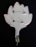 Magnolia flower brooch. Magnolia brooch. Flower brooch. Handmade pin. Spring brooch. Beaded magnolia brooch. Clothing brooch.