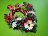 The heart shaped door wreath “Wild flowers”. Style 1