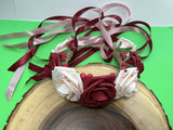 Ukrainian head wreath in red and cream.