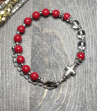 Red - Bracelet Rosary Good Gift for Easter
