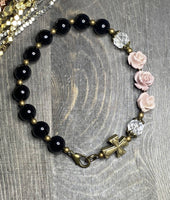 Black - Bracelet Rosary