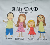 Father's day / Embroidered idea for Father's day / Father's day t-shirt / Embroidered t-shirt