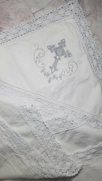 Baptism blanket / Baptism krygma / embroidered krygma / kid's krygma
