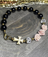 Black - Bracelet Rosary